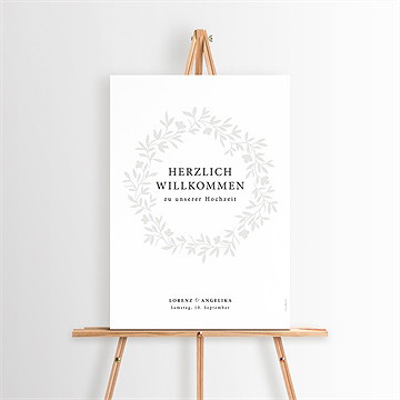 Willkommensschild Hochzeit Herrlich