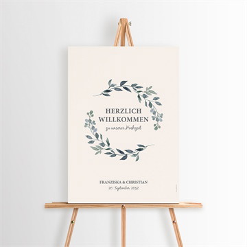 Willkommensschild Hochzeit Schöner glanz - magnet