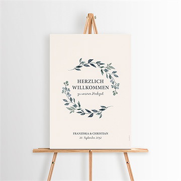 Willkommensschild Hochzeit Schöner Glanz