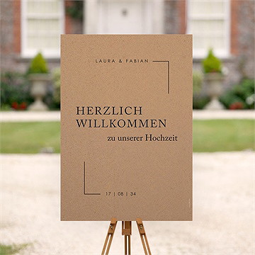 Willkommensschild Hochzeit Verbunden - vue 2