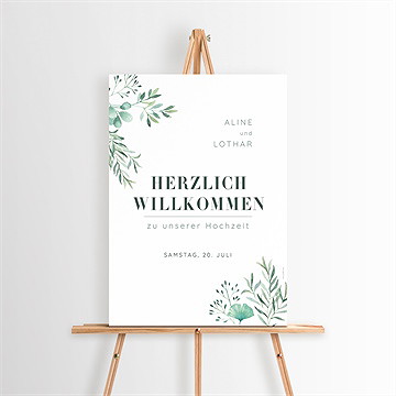 Willkommensschild Hochzeit Landluft