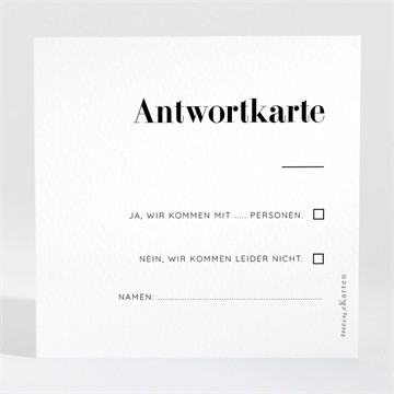 Antwortkarte Hochzeit trend