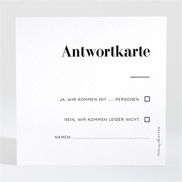 Antwortkarte Hochzeit Trend