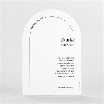 Dankeskarte Hochzeit trend - vue 2