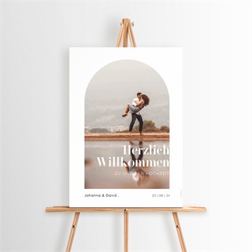 Willkommensschild Hochzeit trend
