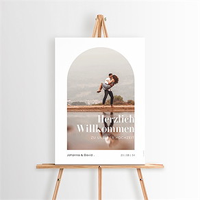 Willkommensschild Hochzeit trend