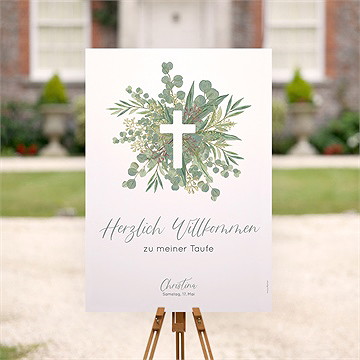 Willkommensschild Taufe Graziös - vue 2
