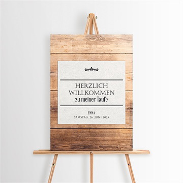Willkommensschild Taufe Titelstory