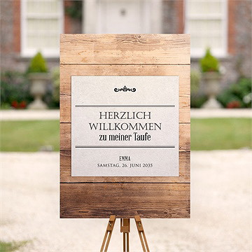 Willkommensschild Taufe Titelstory - vue 2