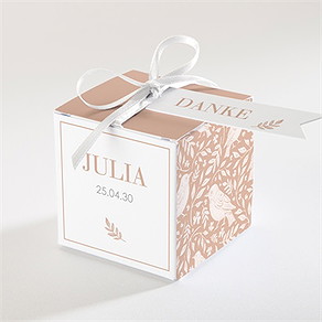 Geschenkbox Taufe kleines vögelchen