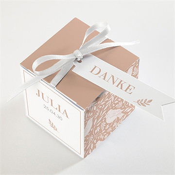 Geschenkbox Taufe kleines vögelchen - vue 3