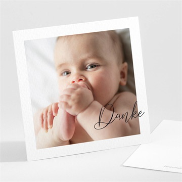 Dankeskarte Geburt kinderlachen