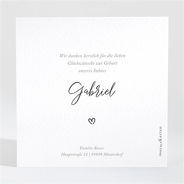 Dankeskarte Geburt kinderlachen - vue 2