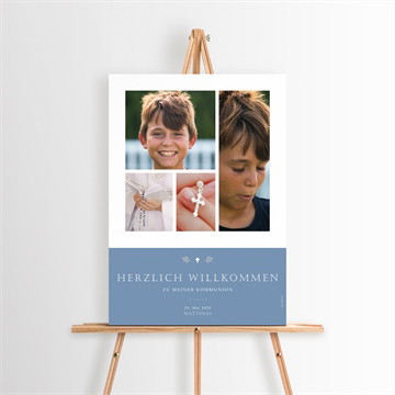 Willkommensschild Kommunion vergiss mich nicht - magnet