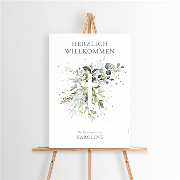 Willkommensschild Kommunion Hoffnung