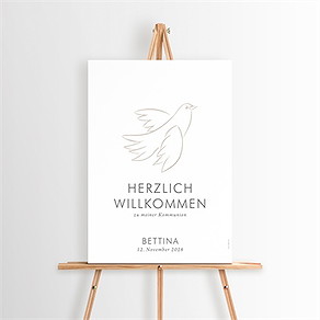 Willkommensschild Kommunion das sakrament