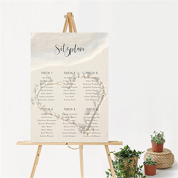 Sitzplan Hochzeit Strandliebe - vue 2