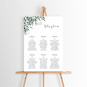Sitzplan Hochzeit olivenzweig