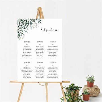 Sitzplan Hochzeit Olivenzweig - vue 2
