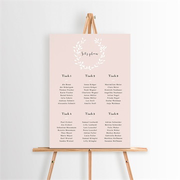 Sitzplan Hochzeit reine eleganz