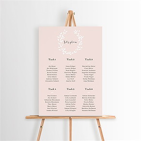 Sitzplan Hochzeit reine eleganz