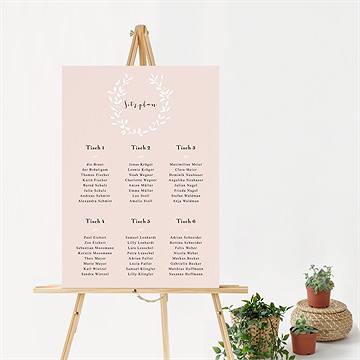Sitzplan Hochzeit Reine Eleganz - vue 2