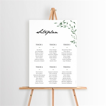 Sitzplan Hochzeit unter dem olivenbaum - magnet