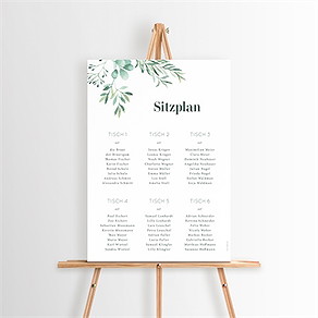 Sitzplan Hochzeit landluft