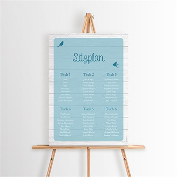 Sitzplan Taufe Blaue Schleife