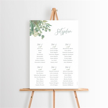 Sitzplan Taufe graziös - saatpapier