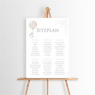 Sitzplan Taufe Kleines Kaninchen