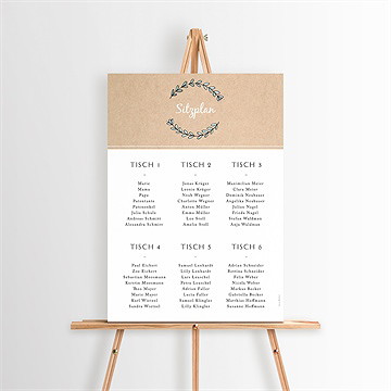 Sitzplan Taufe kleines programm