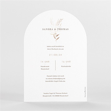 Hochzeitseinladung bogen - Vue 2