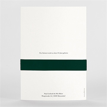 Hochzeitseinladung smaragdgrün - vue 3