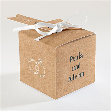 Geschenkbox Hochzeit postkarte - vue 2