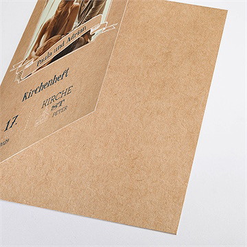 Kirchenheft Hochzeit postkarte - vue 2