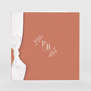 Hochzeitseinladung sanftes terrakotta