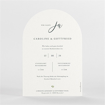 Hochzeitseinladung Weinrebe - vue 2