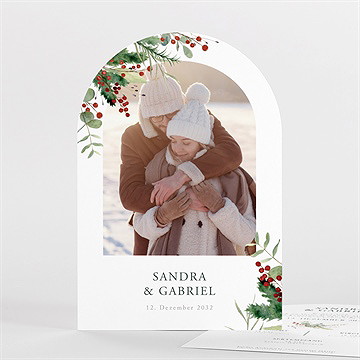 Hochzeitseinladung winterhochzeit