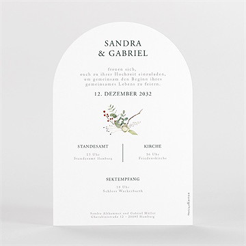 Hochzeitseinladung winterhochzeit - vue 2