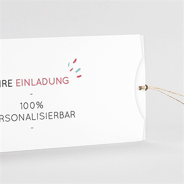 Hochzeitseinladung Blanco - 21X10cm (N85107)