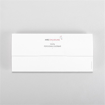 Hochzeitseinladung Blanco - 21X10cm (N85107) - vue 6