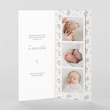 Dankeskarte Geburt eichhörnchen - vue 2