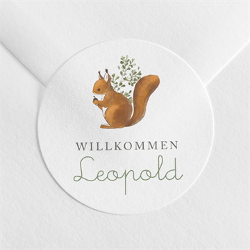 Sticker Geburt eichhörnchen