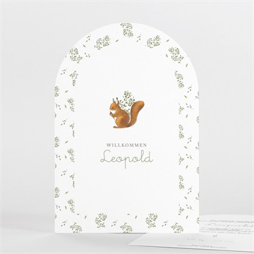 Geburtskarte eichhörnchen