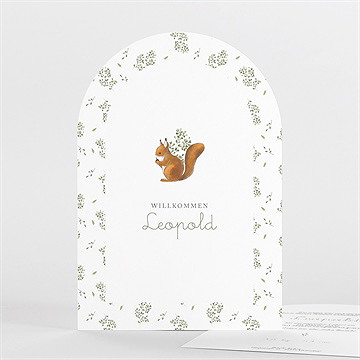 Geburtskarte eichhörnchen
