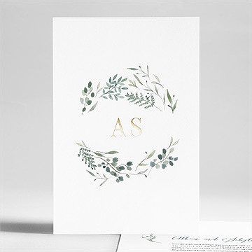 Hochzeitseinladung fliegende blätter - gold