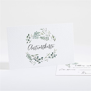 Antwortkarte Hochzeit fliegende blätter