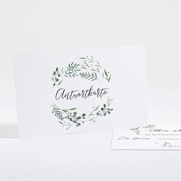 Antwortkarte Hochzeit fliegende blätter