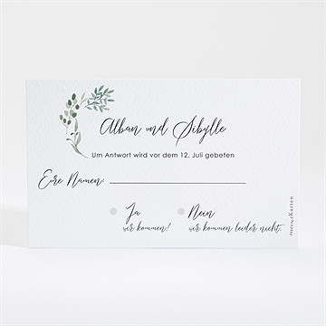 Antwortkarte Hochzeit fliegende blätter - vue 2